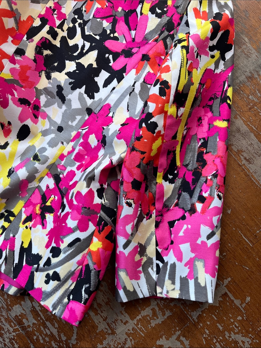 Kasper Pink Multi Floral Open-Front Blazer - Picture 9 of 10